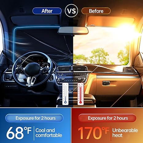 QuickFold Windshield Sunshade