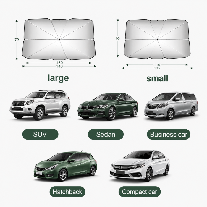 QuickFold Windshield Sunshade